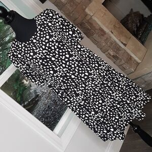 Wonder nation black and white dress